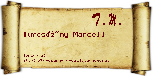 Turcsány Marcell névjegykártya